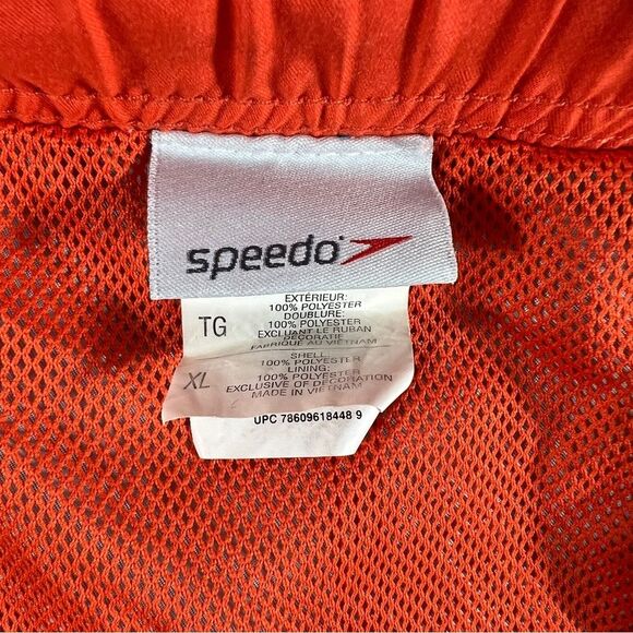 Mens Speedo Orange Water Shorts Swim Trunks 0599 - Picture 5 of 12